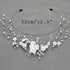 Unicra Silver Bride Wedding Hair Vine, Pearl Bridal Hair Piece with Leaf Hair Accessories (12.5 Inches)