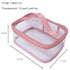 Toiletry Bag Makeup Cosmetic Clear Bag, Portable Waterproof Transparent Travel Storage in Pink