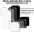 Durable Replacement Pads Compatible with AUVON TENS 7000 TENS Unit, 12 pcs Multiple Sizes