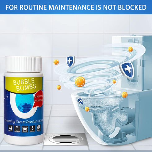 HYGD 6 Pcs Bubble Bombs Drain Cleaner, Pipe Dredge Deodorant, Quick Dredge Pipeline, Powerful Sink Drain Cleaner, Magic
