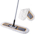24" Heavy Duty Commercial Dust Mop for Floor Cleaning, 2 Microfiber Mop Pads for Wet and Dry Use, Grey