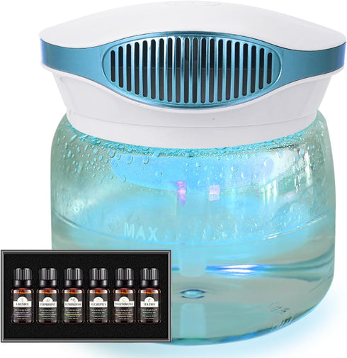 HimAoto Air Washer Humidifier and Essential Oils Set (Lavender, Peppermint, Lemongrass, Eucalyptus, Sweet
