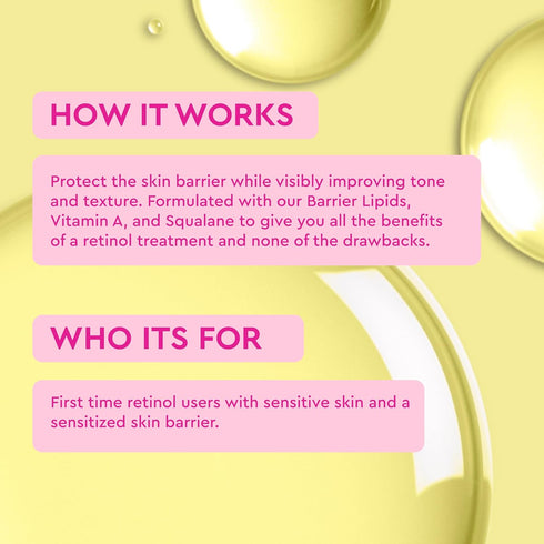 BYOMA Sensitive Retinol Oil, 1.01 fl oz - Face Oil with Retinol, Squalane & Vitamin A for Sensitive Skin