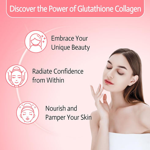 Glutathione Collagen Gummies with Cysteine for Hair Skin Nails - Vegan, Sugar Free, 60 Count