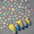 5D Summer Nail Art Stickers, Embossed Ocean Nail Decals Seashell Starfish for Luxurious Summer Nail Design Decoration