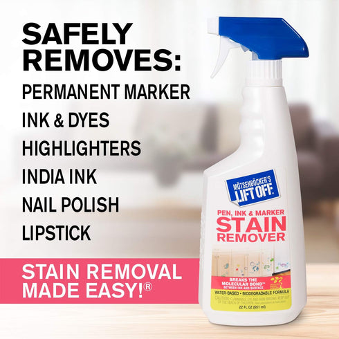 Motsenbocker's Lift Off 40901 22-Ounce Ink and Marker Remover, Safe on Walls, Pack of 1