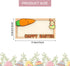 SJFBJNJHJ 6 Pcs Easter Money Holders, Wooden Bunny Card Easter Money Holders for Cash, Basket Stuffer and Spring Box