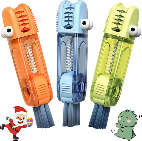 LJJYIJUN 3 in 1 Cup Lid Gap Cleaning Brush, Portable Water Bottle Brush,