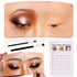 Makeup Practice Face Board, Silicone Mannequin Face for Makeup Artist Supplies with Brushes and Rhinestones Sticker