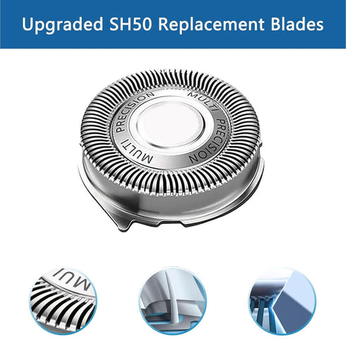 SH30/52 Replacement Heads for Philips Series 3000 Electric Shavers, Compatible with Norelco SH30 Replacement Blades