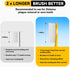 Huge Head Hard Toothbrushes for Adults, Firm Bristles, BPA Free Oral Care, 4 Packs