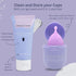 KAVODA Pack 2 Menstrual Cups with Sterilising Cup & Gel Wash - Reusable, Easy to Use, of in Small & Large Size