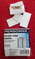 Personna Double Edge Razor Blades, 100 Count in White Wrapper