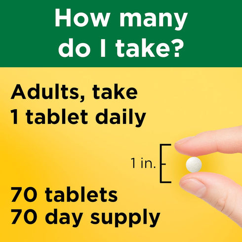Nature Made Super Vitamin D Immune Complex, 70 Tablets, Vitamin D3, Selenium, Copper, and Zinc Supplements