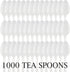 Plasticpro Cutlery - Medium Weight Disposable Plastic Teaspoons, 1000 Count (White)