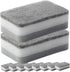 10pcs Non Scratch Sponge Scouring Pad, Kitchen Scrub Brush for Oven Cleaning, Dishwashing Pad for Home Use