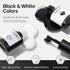 modelones Gel Nail Polish Set, 2 Pcs 15ml Pure Black and White Soak Off LED UV Gel Polish Kit for Women