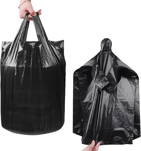 YIHUANYIFA 100 Counts 8-10 2 (8-10Gallon) Ultra Strong Gallon Black Trash Bags Mils Multi-Use Bin Liners Food Scrap