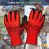 13 Gauge Polyester Shell with Latex Crinkle Palm Dipped Safety Work Gloves, 12 Pairs for Landscaping, XXL