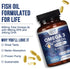 Omega 3 Fish Oil Triple Strength 2000 mg Softgels | 60 Fish Oil Softgels | Natural Brain Heart Joint Health & Immune