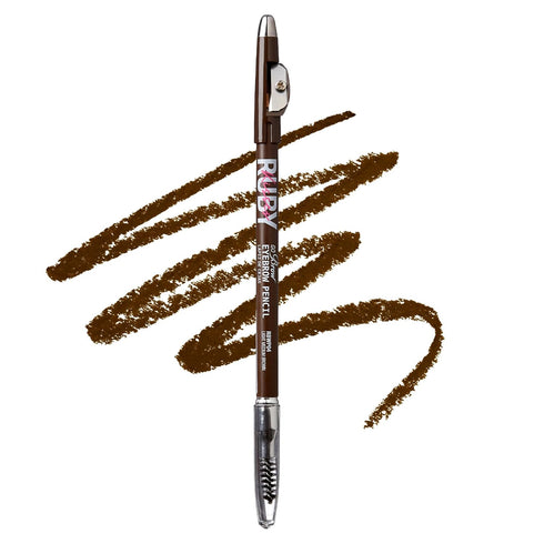 Kiss Go Brow Eyebrow Wooden Pencil, Light Medium Brown (6 Pieces)