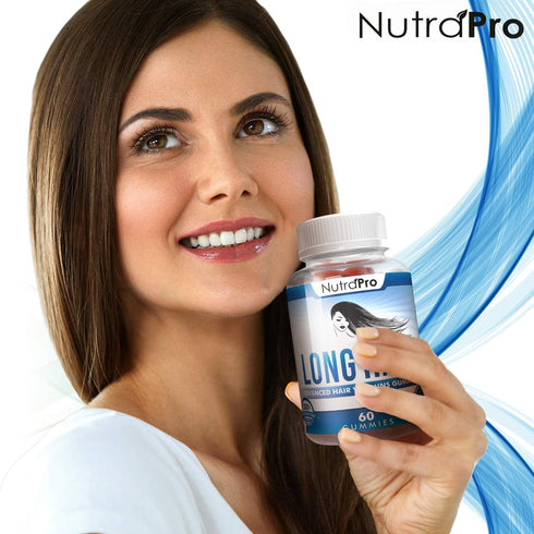 NutraPro Long Hair Gummies – Anti-Hair Loss Supplement for Faster Growth of Weak, Thinning Hair
