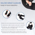 2 Pairs Copper Arthritis Gloves for Women Men, Wrist Reinforcement Fingerless Compression Gloves for Relieving Joint