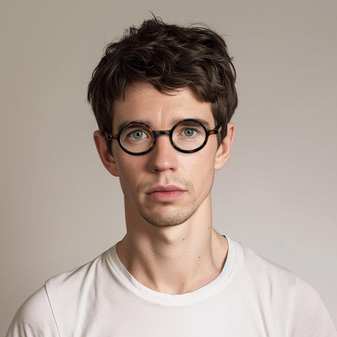 LONDON MOLE Eyewear, Moley Reading Glasses, Round Glasses, Stylish Reading Glasses for Men, Women, Unisex, Tortoiseshell