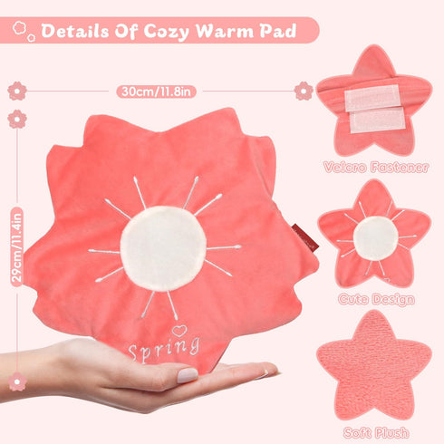 Pack Cozy Microwavable Heating Pad for Period Cramps Pain Relief- Microwave Heating Pad for Girls with Moist Heat