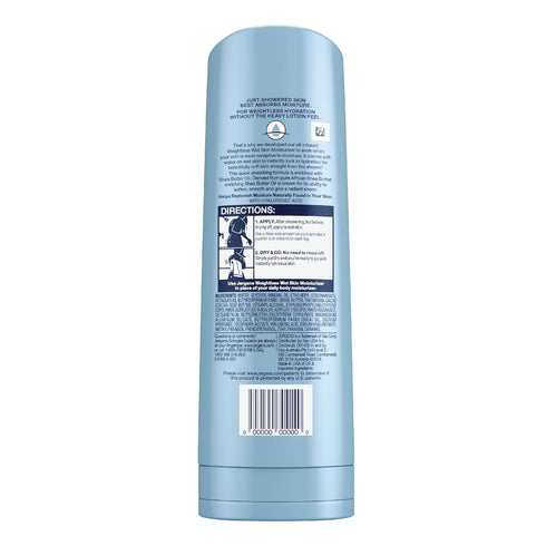 Jergens Wet Skin Body Moisturizer with Shea Butter Oil - Fast-Absorbing In Shower Lotion, 10 oz