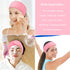 Whaline 4 PCS Spa Headband, Makeup Hair Band, Stretch Terry Cloth for Sport Yoga Shower (Pink)