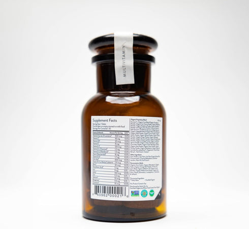 Movita Women's Daily Multivitamin - Organic, Vegan-Friendly, Gluten-Free, & Non-GMO, 30 Day Supply (Glass Bottle)