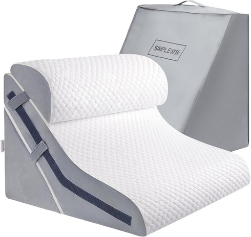 Wedge Pillow for Sleeping, Orthopedic Bed Wedge Pillow Set, 15-in-1 Adjustable Memory