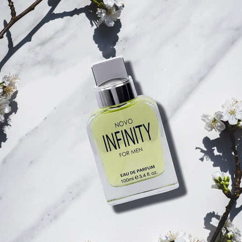 Novo Infinity for Men - 3.4 Fluid Ounce Eau De Parfum Spray - Citrusy & Floral Notes