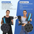 Magic Back Support Stretching Device, Back Massager for Bed & Chair, Multi-Level Lumbar Support, Black/Blue