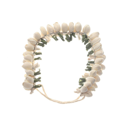 hair accessory made of compressed paper Indian style gajra