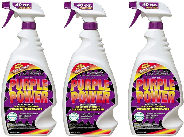 PURPLE POWER 4319PS Industrial Strength Cleaner and Degreaser - 40 oz. - 3 Pack