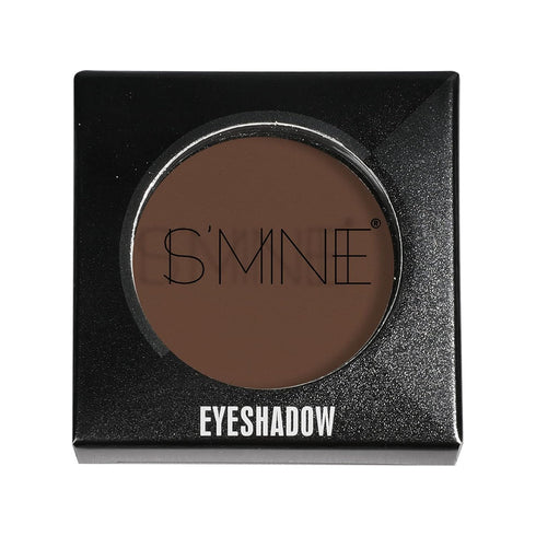 ISMINE Single Eyeshadow Powder Palette, Matte Coffee, High Pigment, Longwear Brown Eye Makeup (#04)