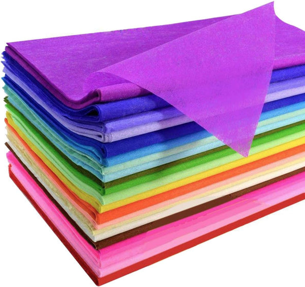 120 Sheets Colored Tissue Paper Bulk, 20 x 26" for Art Gift Tissue Decoration (24 Colors)
