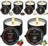Sariiraw 6 Pack Massage Oil Candles Set, Low Temp Soy Based Massage Candles