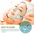 JPNK New DIY Facial Mask Bowl Set, 6 Pack Clay Mask Mixing Kit (Brown)