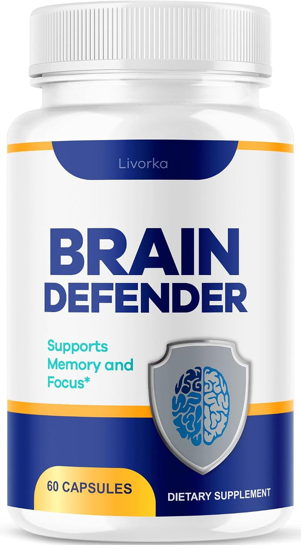 LIVORKA Brain Defender - Official Brain Defender Supplement Advanced Pills, Natural Brain and