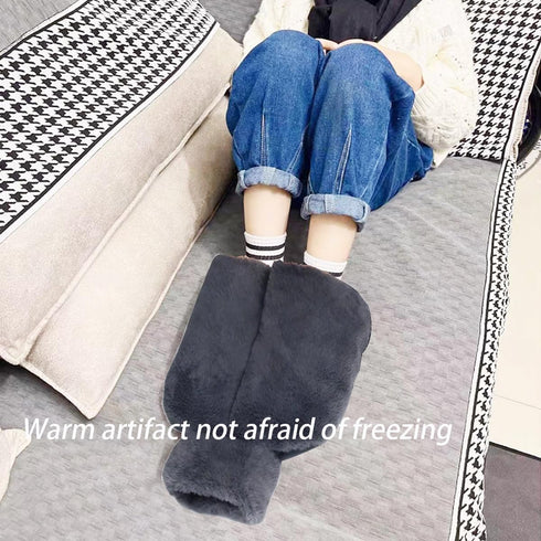 HZACHYX Soft Large Foot Cover, hot Water Bottle and Cold Water Bottle for feet, Warm Foot Cushion, Rubber Cold/hot