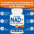 2200mg Liposomal NAD+ Supplement for Cellular Energy & Aging Defense, 180 Capsules