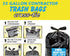 Contractor Trash Bags, 55 Gallon Heavy Duty, 10 Count, 2 MIL, 36" X 56" Large Black Flap Tie Garbage Bags