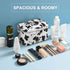 KITENROM Portable Medium Makeup Bag Cosmetic Pouch Case for Women, Waterproof Make Up Organization (Print Cow)