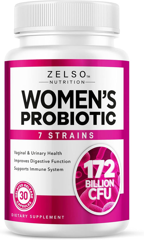 ZELSO Women's Probiotic, 30 Day Supply, 175 Billion CFU Supplement for Ultimate Women's Health