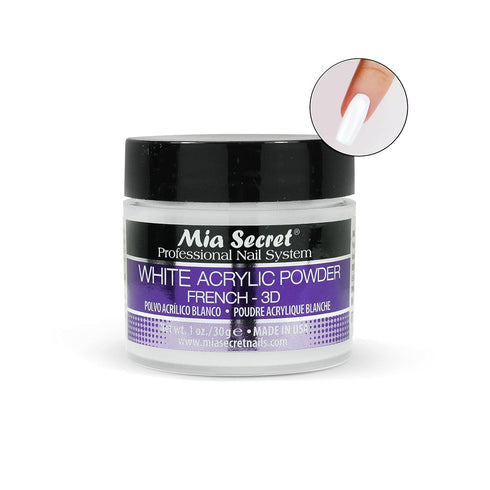 Mia Secret White Acrylic Powder, 1oz