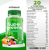 Vitamax Super Fruit and Vegetable Supplements – Organic Whole Superfood Vitamins & Minerals – 90 Veggie & 90 Fruit