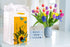 XJF 13" Large Sunflowers Gift Bag - Watercolor Flowers Gift Bag with Tissue Paper Sunflowers Gifts Bags for Birthdays